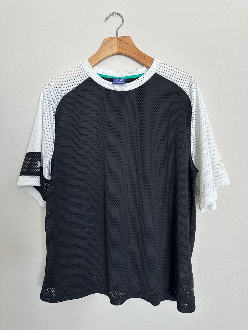 Without Walls Black and White Mesh Short-Sleeve Jersey